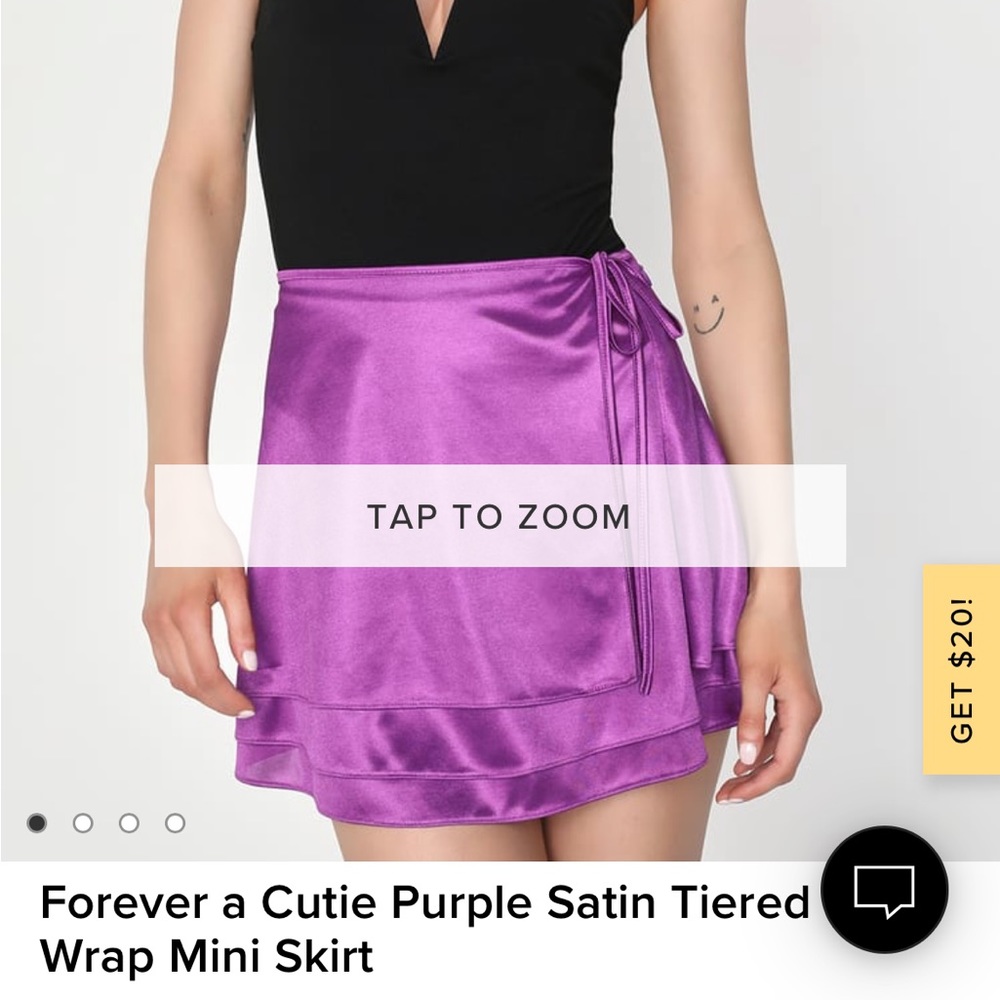 Lulus brand new purple skirt